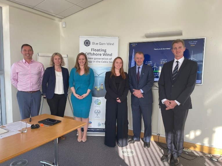 UK Government Ministers visit Blue Gem Wind and Port of Milford Haven for update on Wales’ first Floating Offshore Wind Farm